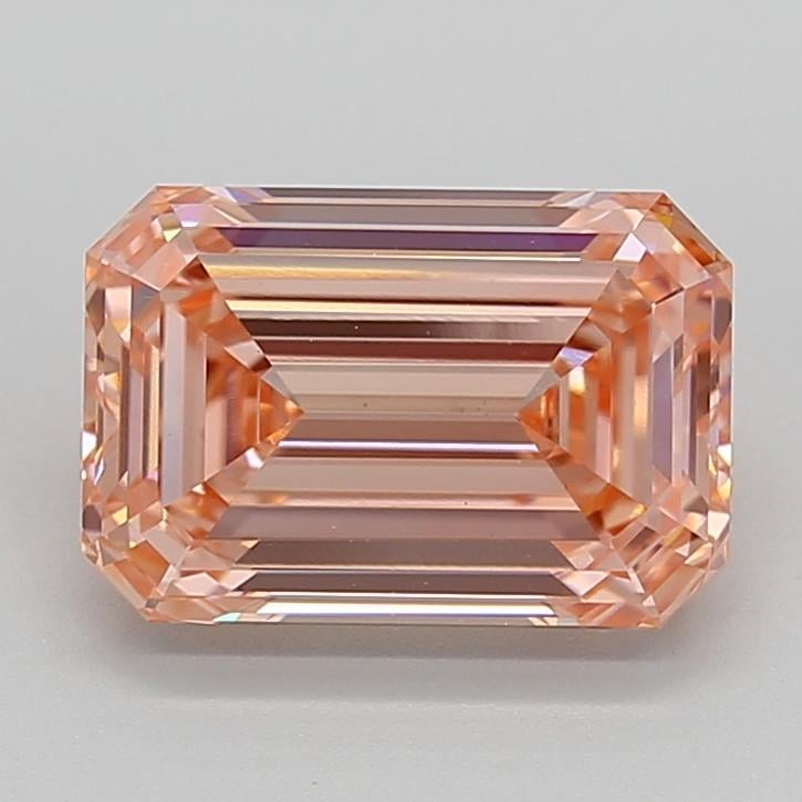 3.92 Ct. Fancy Vivid  Pink Emerald Lab Grown Diamond