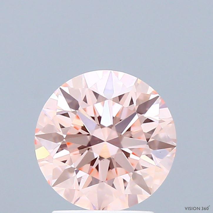 1.64 Ct. Fancy Intense Pink Round Lab Grown Diamond