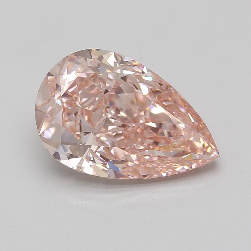 6.05 Ct. Fancy Vivid Pink Pear Lab Grown Diamond
