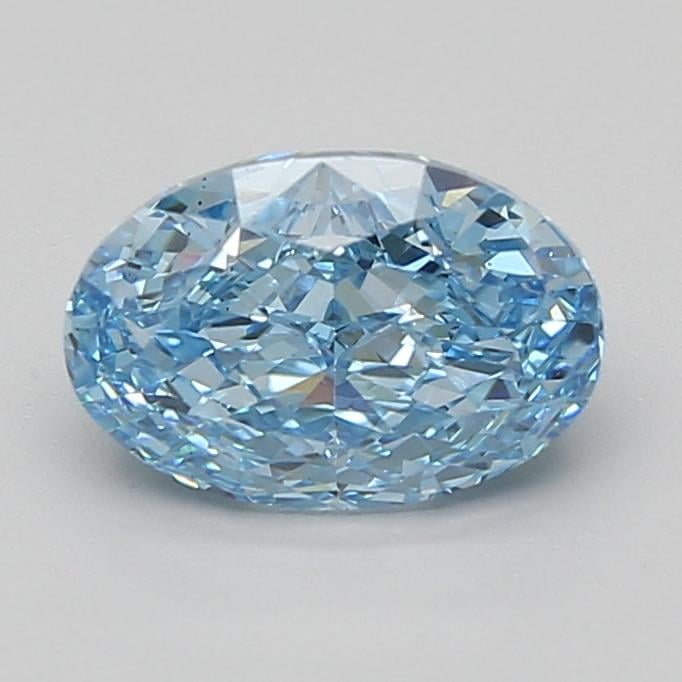 2.00 Ct. Fancy Vivid Blue Oval Lab Grown Diamond