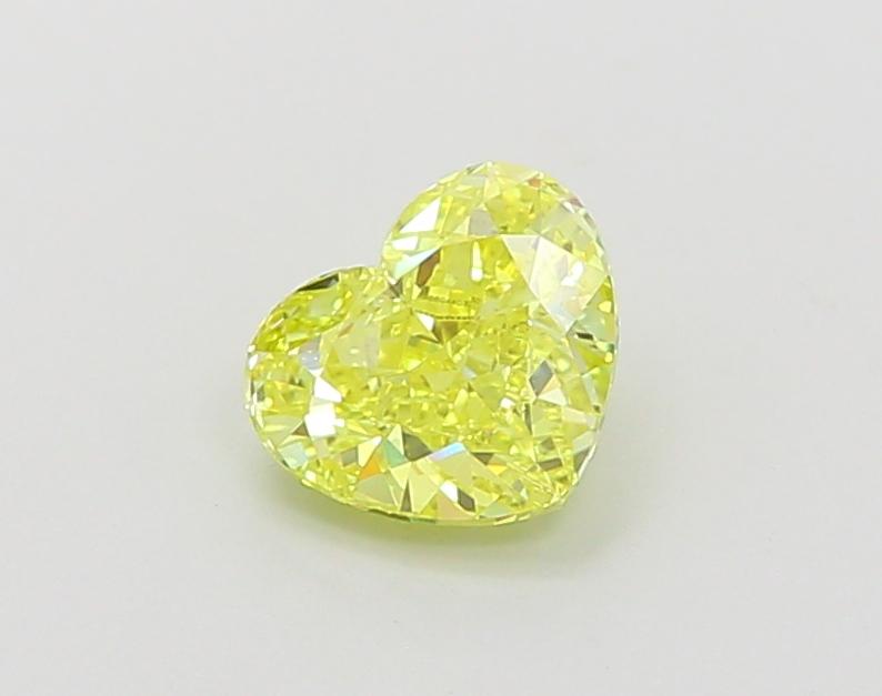 1.10 Ct. Fancy Vivid  Yellow Heart Lab Grown Diamond