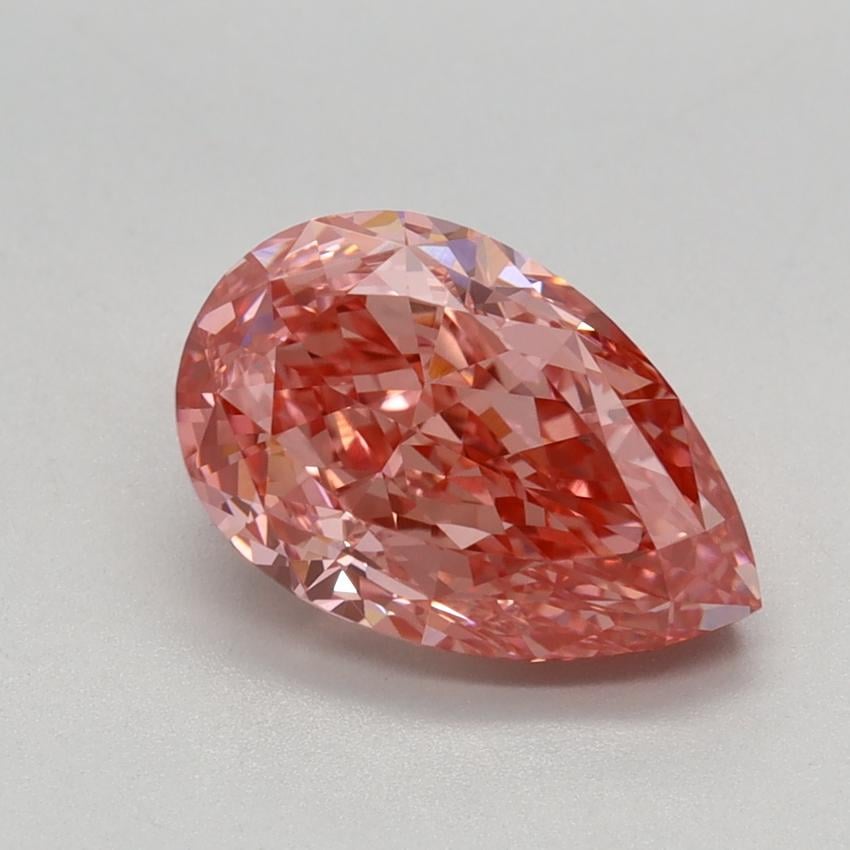 2.07 Ct. Fancy Vivid Pink Pear Lab Grown Diamond