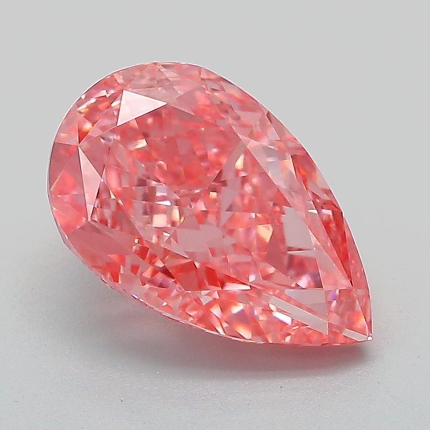 2.66 Ct. Fancy Vivid Pink Pear Lab Grown Diamond