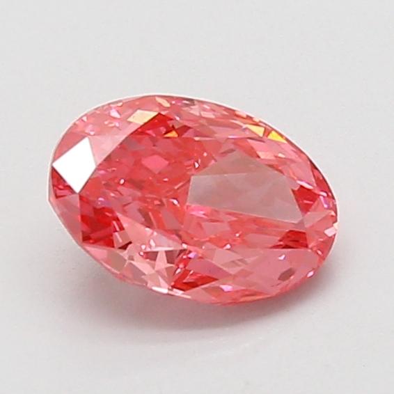 0.96 Ct. Fancy Vivid Pink Oval Lab Grown Diamond