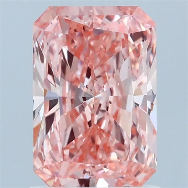 1.52 Ct. Fancy Vivid Pink Radiant Lab Grown Diamond