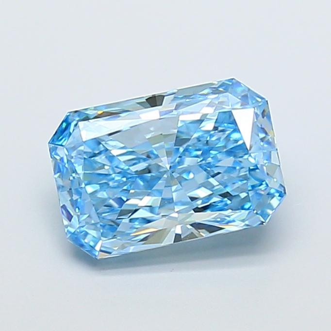 4.03 Ct. Fancy Vivid Blue Radiant Lab Grown Diamond