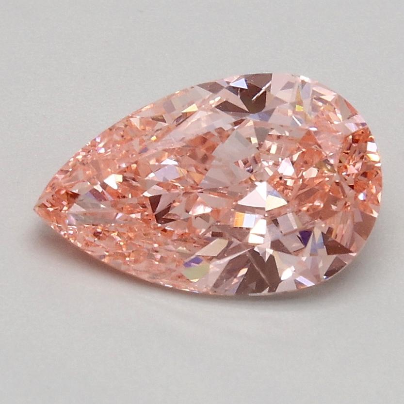 1.00 Ct. Fancy Intense Pink Pear Lab Grown Diamond