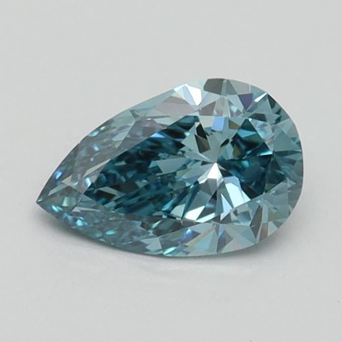 0.62 Ct. Fancy Vivid Blue Pear Lab Grown Diamond