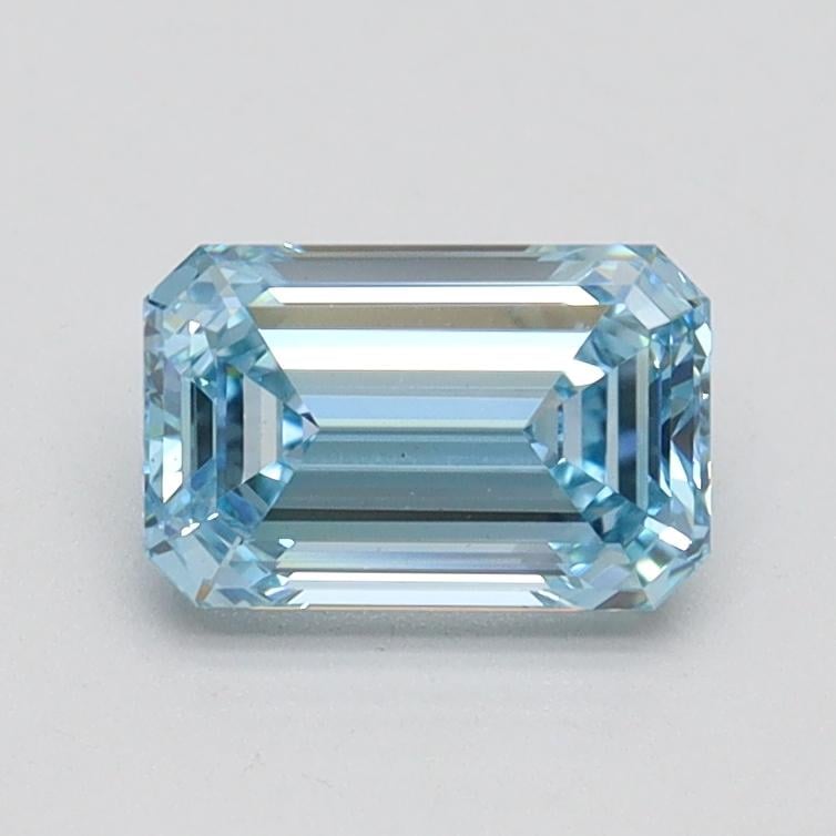 0.95 Ct. Fancy Intense Blue Emerald Lab Grown Diamond