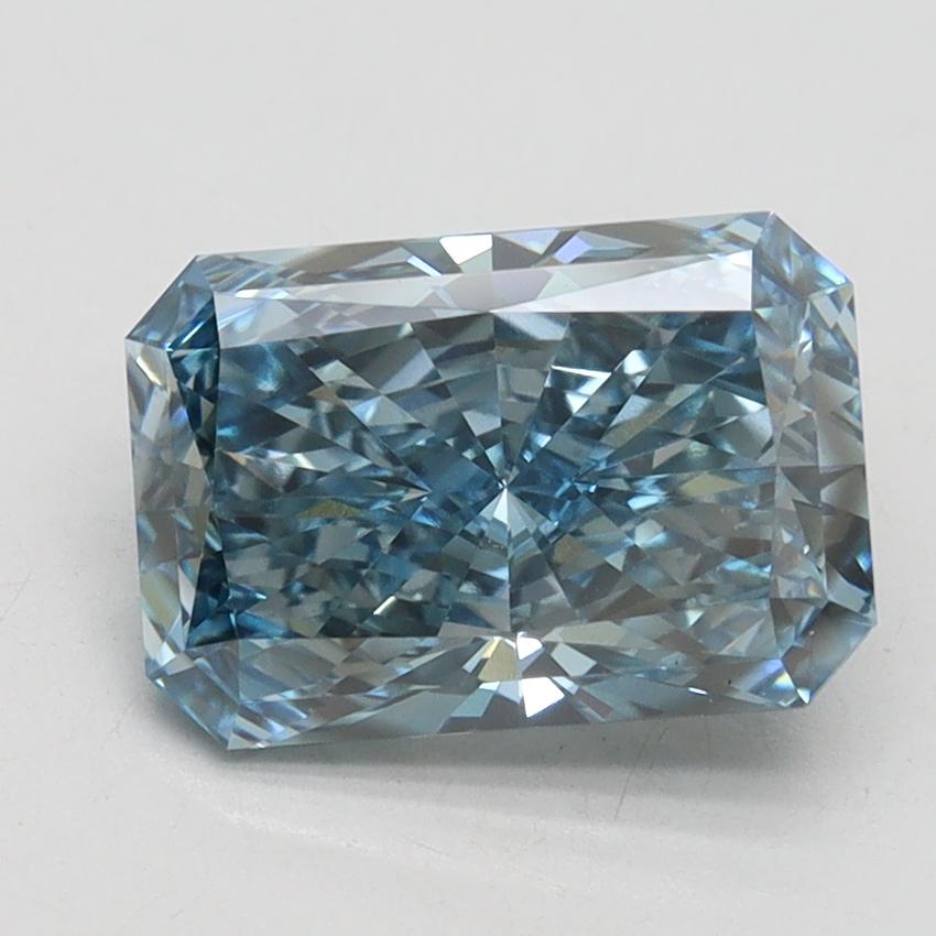2.39 Ct. Fancy Vivid Blue Radiant Lab Grown Diamond