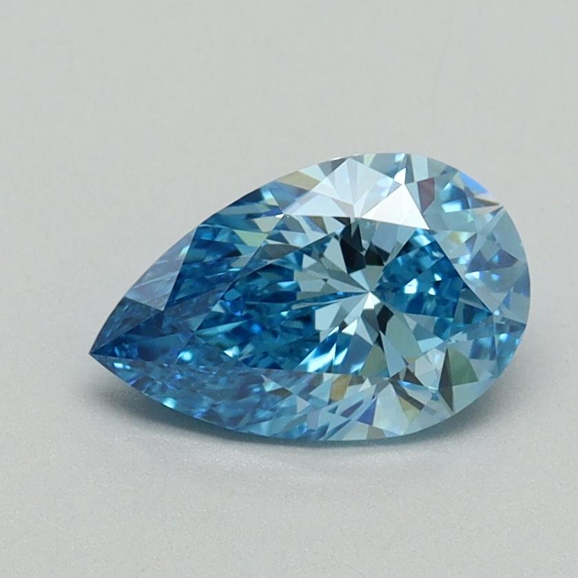 1.00 Ct. Fancy Vivid Blue Pear Lab Grown Diamond