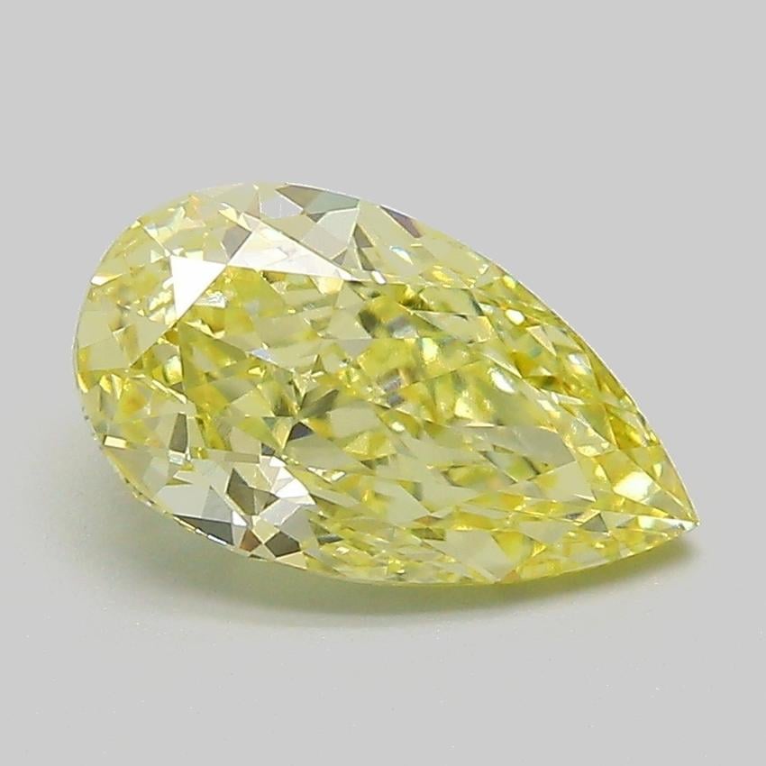 2.01 Ct. Fancy Intense  Yellow Pear Lab Grown Diamond