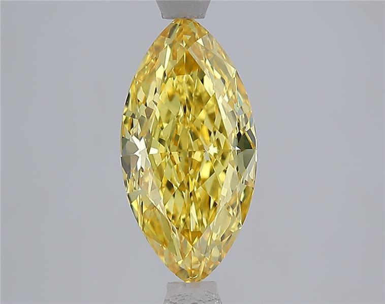 2.03 Ct. Fancy Vivid Yellow Yellow Marquise Lab Grown Diamond