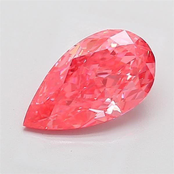 2.56 Ct. Fancy Vivid Pink Pear Lab Grown Diamond