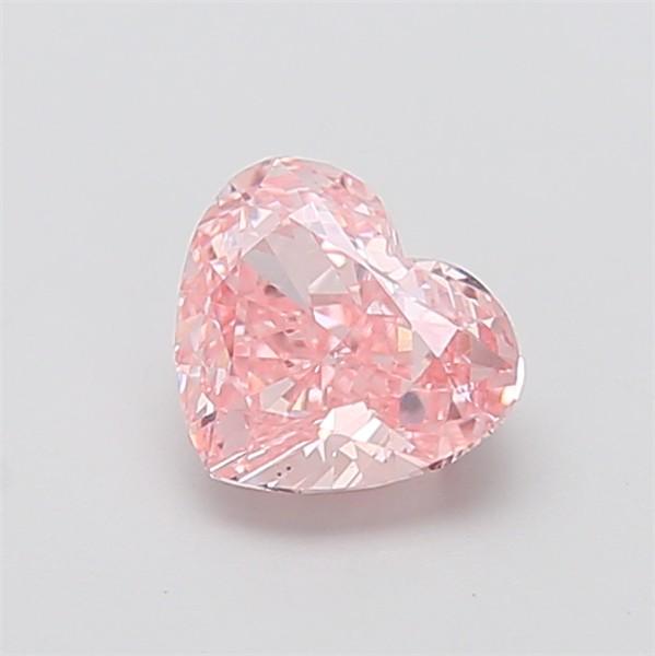 1.53 Ct. Fancy Intense Pink Heart Lab Grown Diamond