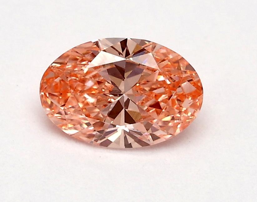 0.46 Ct. Fancy Vivid Pink Oval Lab Grown Diamond