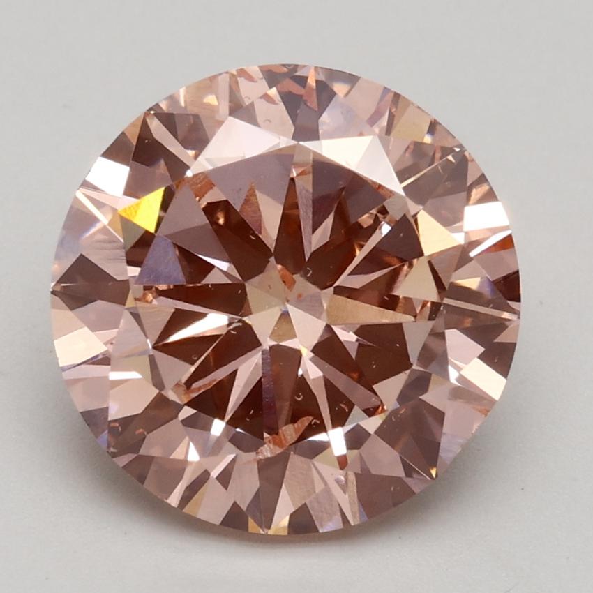 3.01 Ct. Fancy Intense Pink Round Lab Grown Diamond