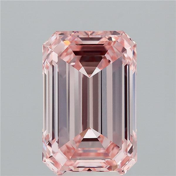 8.03 Ct. Fancy Intense Pink Emerald Lab Grown Diamond