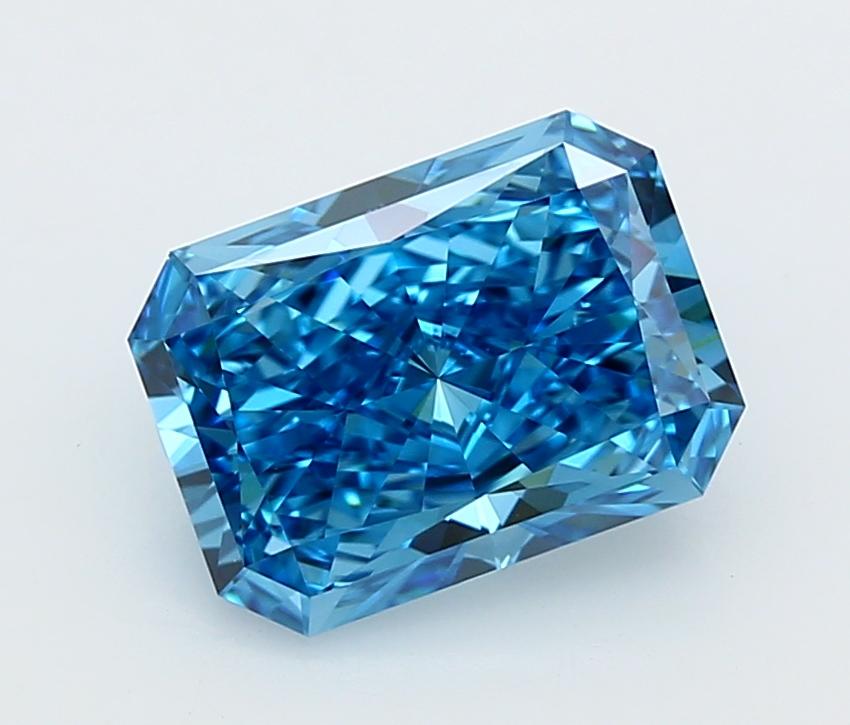 2.72 Ct. Fancy Vivid  Blue Radiant Lab Grown Diamond