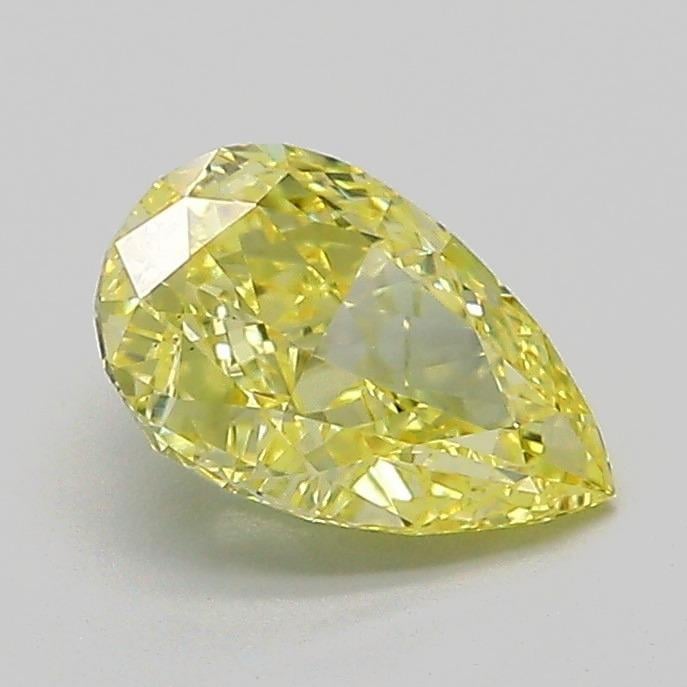 1.03 Ct. Fancy Vivid Yellow Pear Lab Grown Diamond
