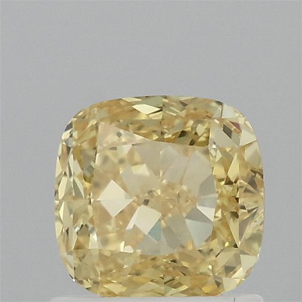 1.12 Ct. Fancy Vivid Yellow Cushion Lab Grown Diamond