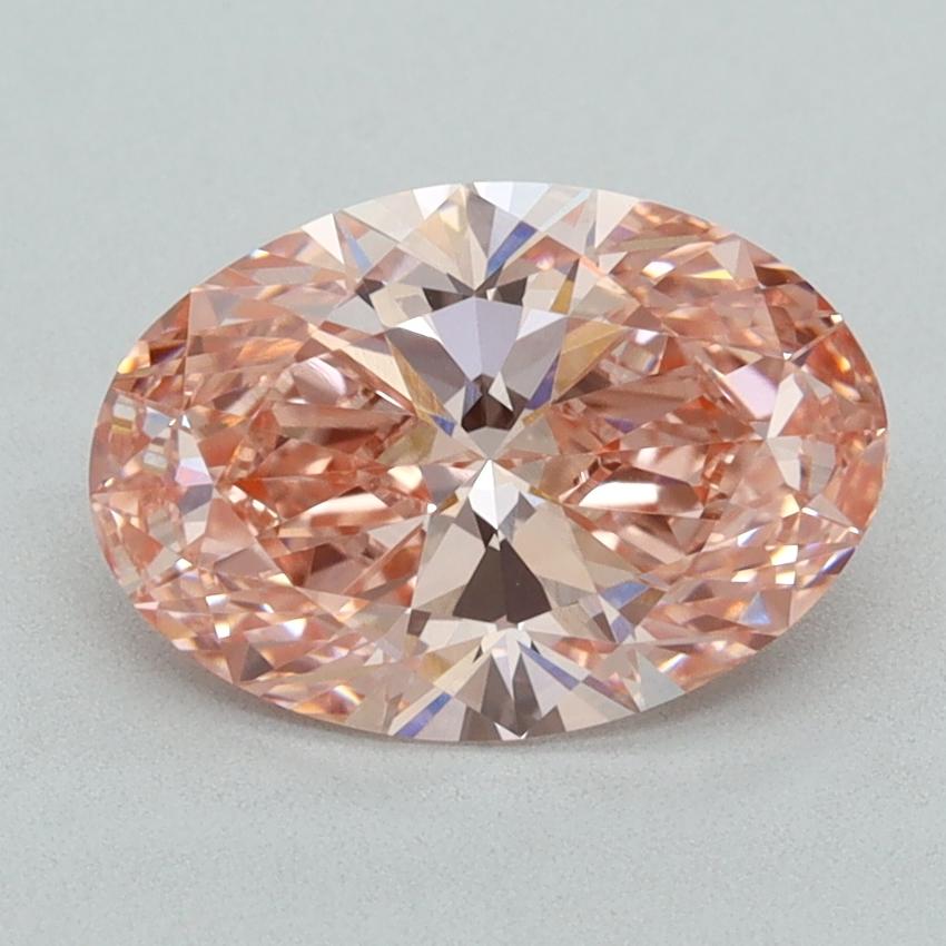 2.17 Ct. Fancy Vivid  Pink Oval Lab Grown Diamond