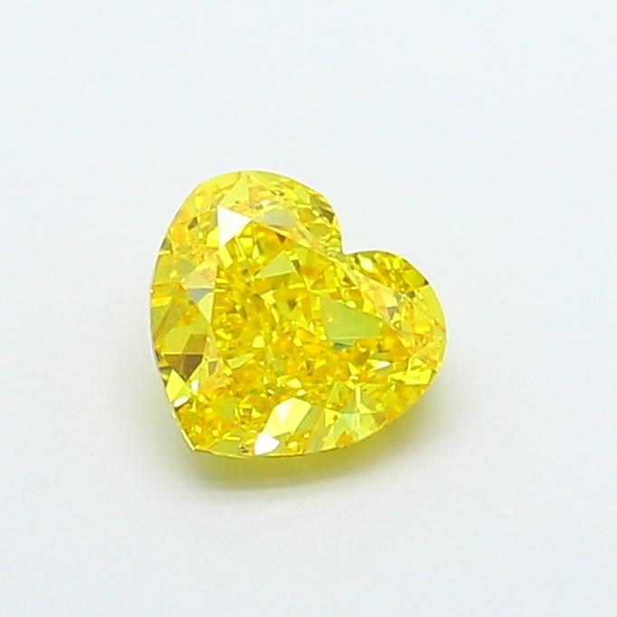 1.68 Ct. Fancy Vivid  Yellow Heart Lab Grown Diamond