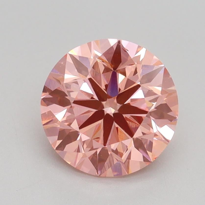 1.70 Ct. Fancy Vivid Pink Round Lab Grown Diamond