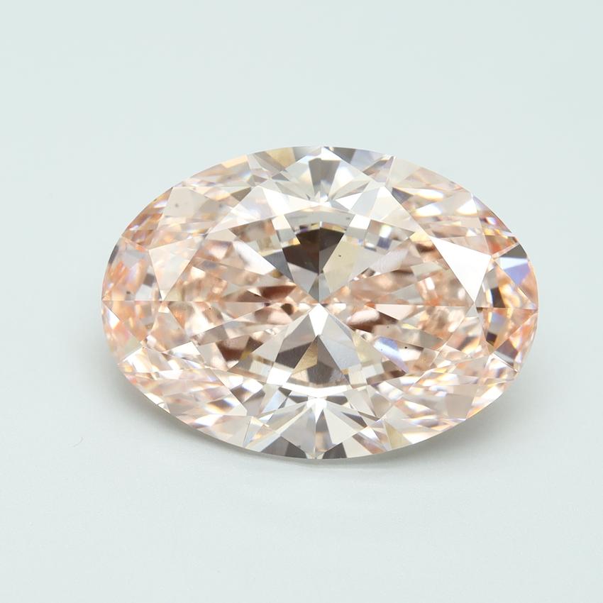 10.02 Ct. Fancy Intense Pink Oval Lab Grown Diamond