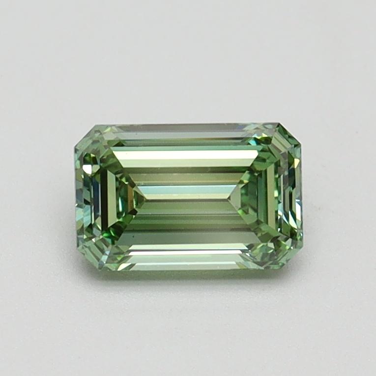 0.66 Ct. Fancy Intense Green Emerald Lab Grown Diamond