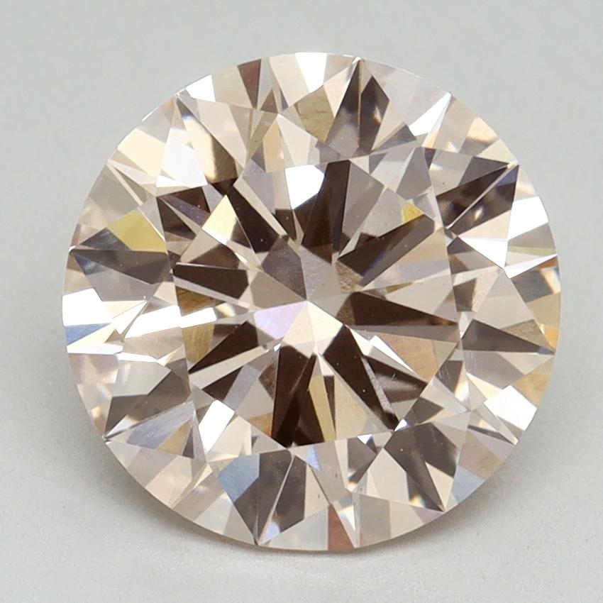 3.15 Ct. Fancy Pink Round Lab Grown Diamond