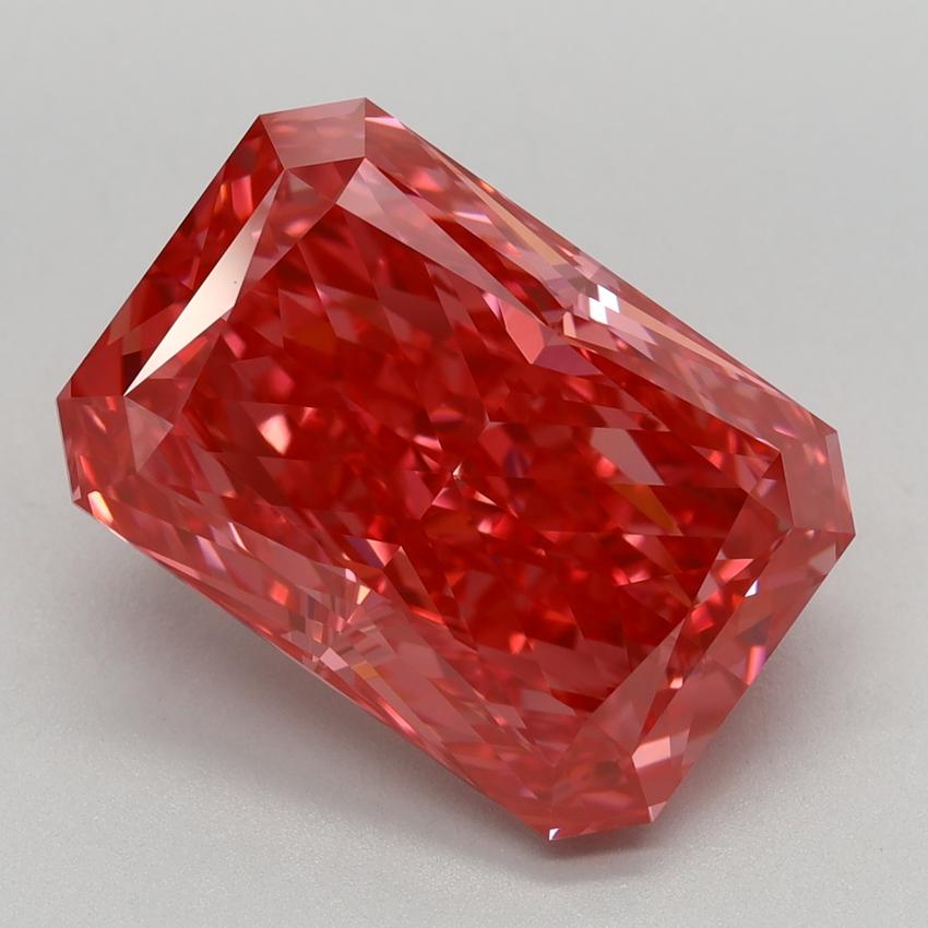 6.08 Ct. Fancy Vivid Pink Radiant Lab Grown Diamond