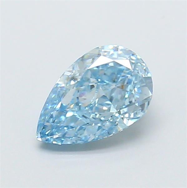 1.10 Ct. Fancy Vivid Blue Pear Lab Grown Diamond