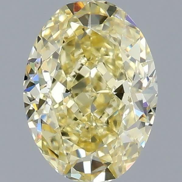 1.09 Ct. Fancy Intense Yellow Oval Lab Grown Diamond