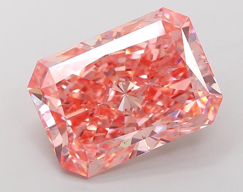 9.83 Ct. Fancy Vivid New_Mst Pink Radiant Lab Grown Diamond