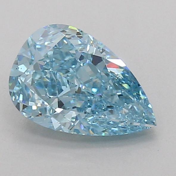 1.52 Ct. Fancy Vivid Blue Pear Lab Grown Diamond