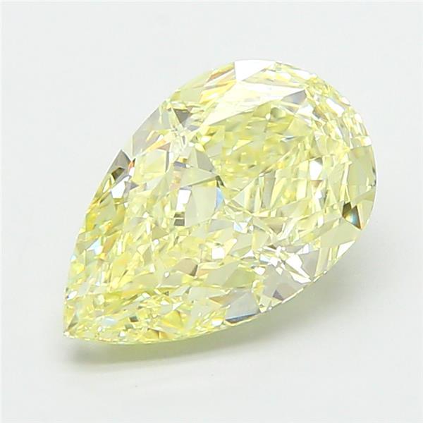2.38 Ct. Fancy Light Yellow Pear Lab Grown Diamond