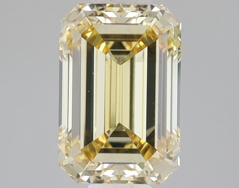 2.02 Ct. Fancy Yellow Emerald Lab Grown Diamond