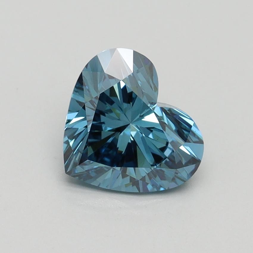 1.07 Ct. Fancy Vivid Blue Heart Lab Grown Diamond