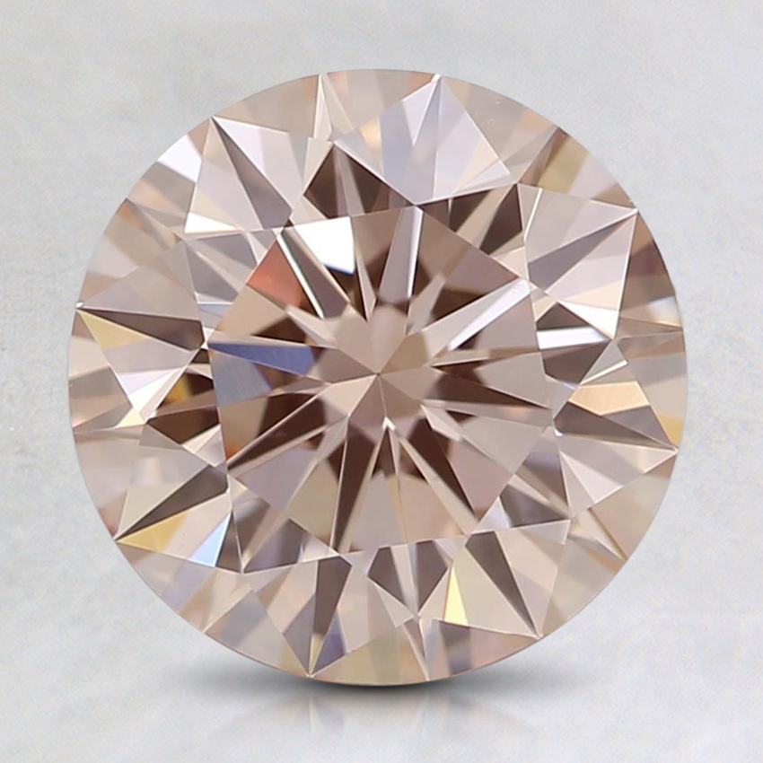 2.03 Ct. Fancy Orangy Pink Round Lab Grown Diamond