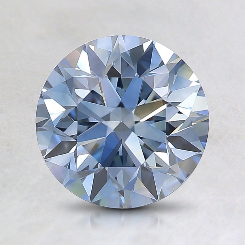 1.49 Ct. Fancy Blue Lab Round Created Diamond