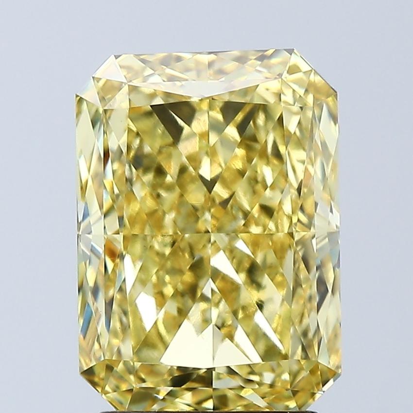 3.09 Ct. Fancy Vivid Yellow Radiant Lab Grown Diamond
