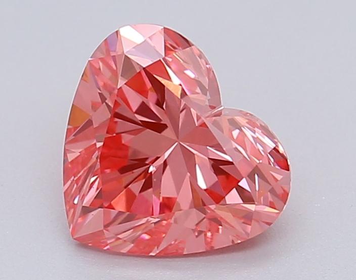 1.04 Ct. Fancy Vivid Pink Heart Lab Grown Diamond