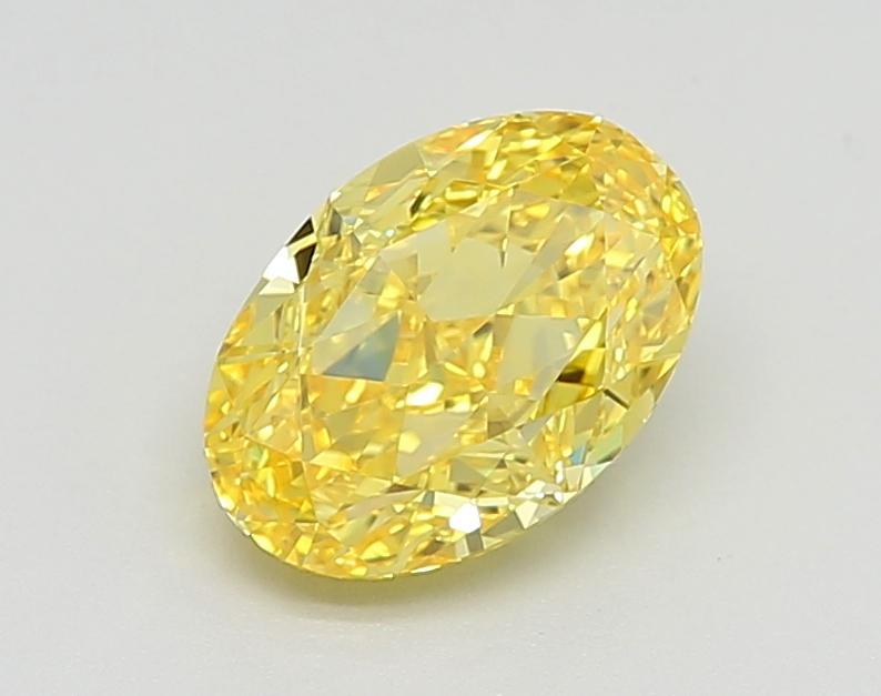 2.20 Ct. Fancy Vivid Yellow Oval Lab Grown Diamond