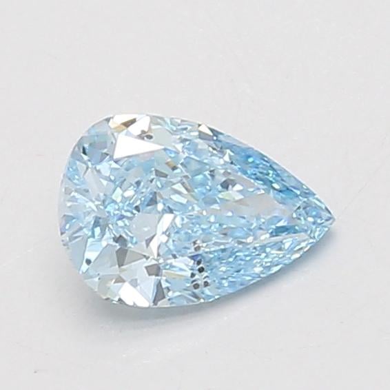 0.70 Ct. Fancy Vivid Blue Pear Lab Grown Diamond
