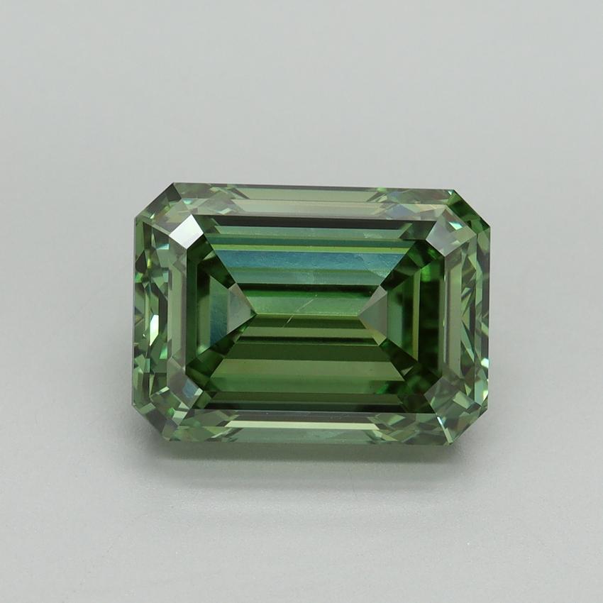 5.01 Ct. Fancy Vivid Green Emerald Lab Grown Diamond