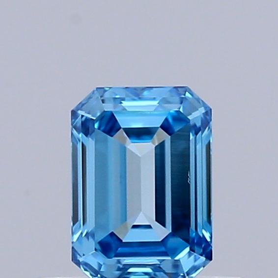 0.43 Ct. Fancy Vivid Blue Emerald Lab Grown Diamond