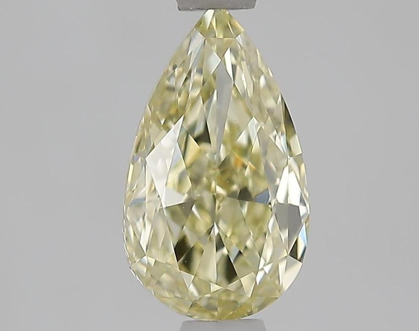 1.05 Ct. Fancy Light  Yellow Pear Lab Grown Diamond