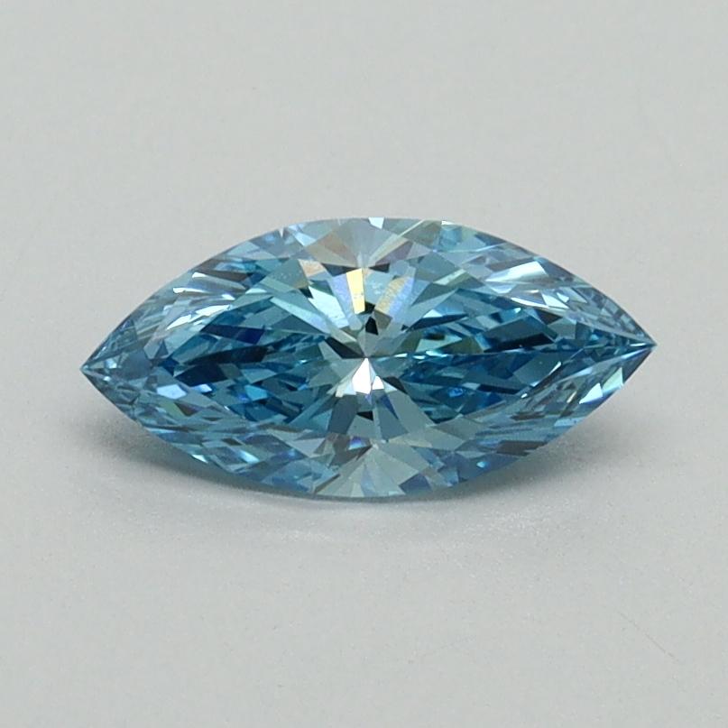 0.52 Ct. Fancy Vivid Blue Marquise Lab Grown Diamond