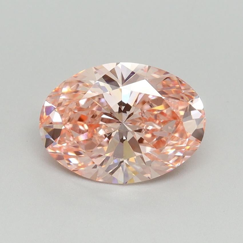2.04 Ct. Fancy Vivid Pink Oval Lab Grown Diamond